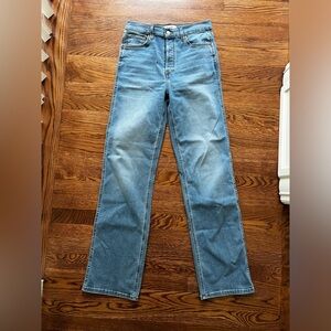 RE/DONE 90s Loose Jeans Denim Button Fly High Rise Vintage Faded Blue‎ Retro 27